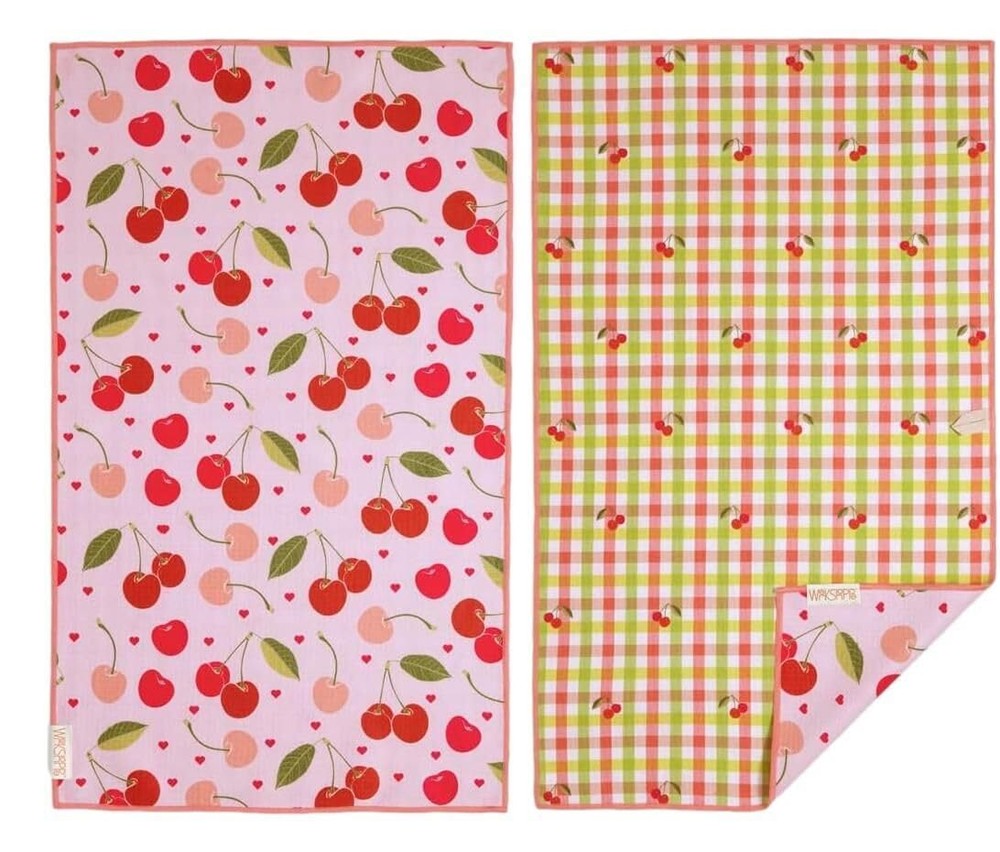 Cherry Hearts Microfiber Towel
