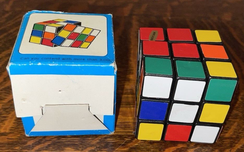 RUBIK'S CUBE~ 2-1/2"~ VINTAGE