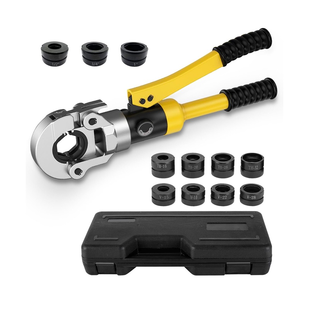 Plumbing Hydraulic Crimping Tools, Pro Press Copper Pipe Crimper Tool, Copper...