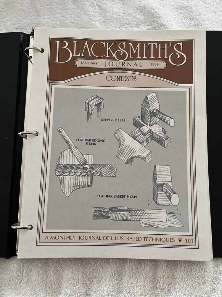 Blacksmith's Journal 1999 Complete Year Illustrated Techniques Set