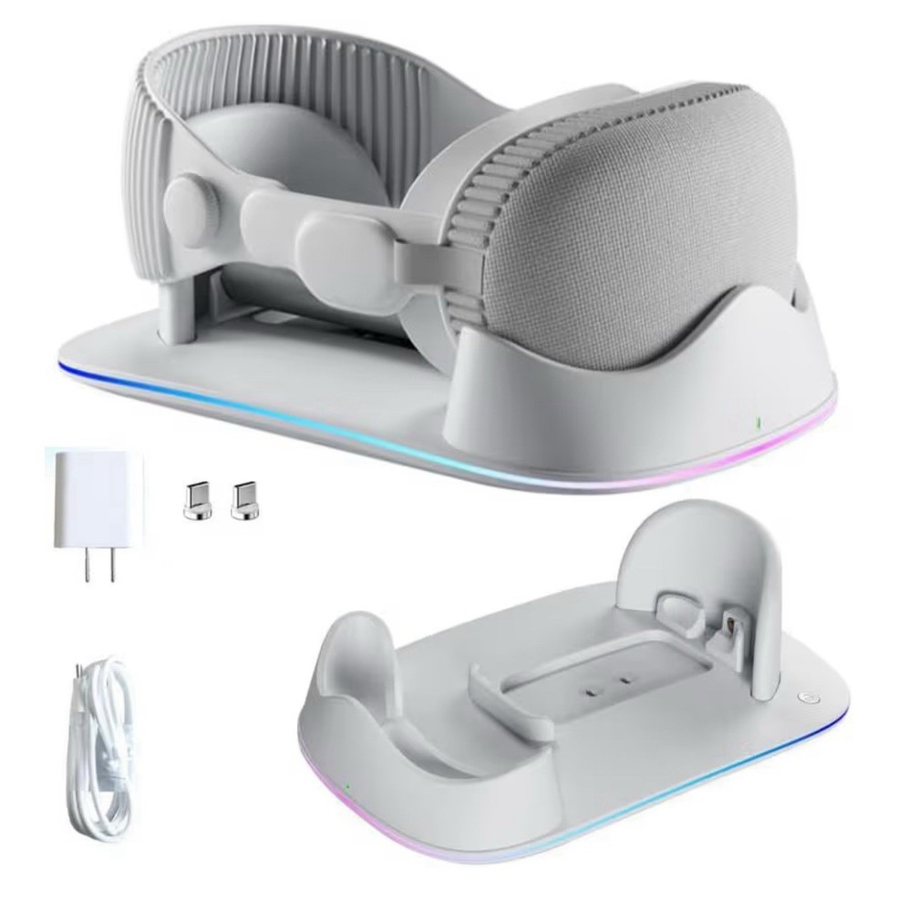 Apple Vision Pro Charging Dock Magnetic USB Stand with LED Lights – New
