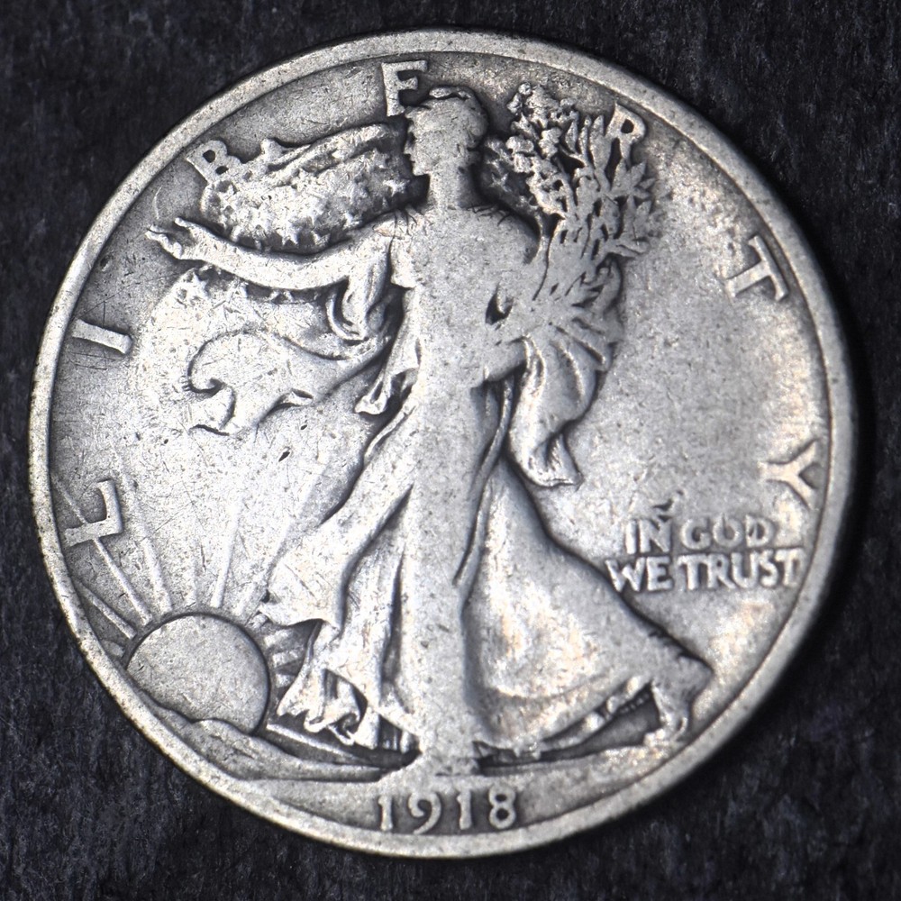 1918-P Walking Liberty Silver Half Dollar 50C - COINGIANTS -