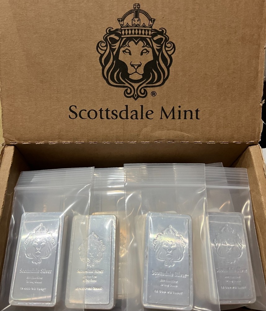 10 oz Scottsdale Stacker .999 Silver Bar✅