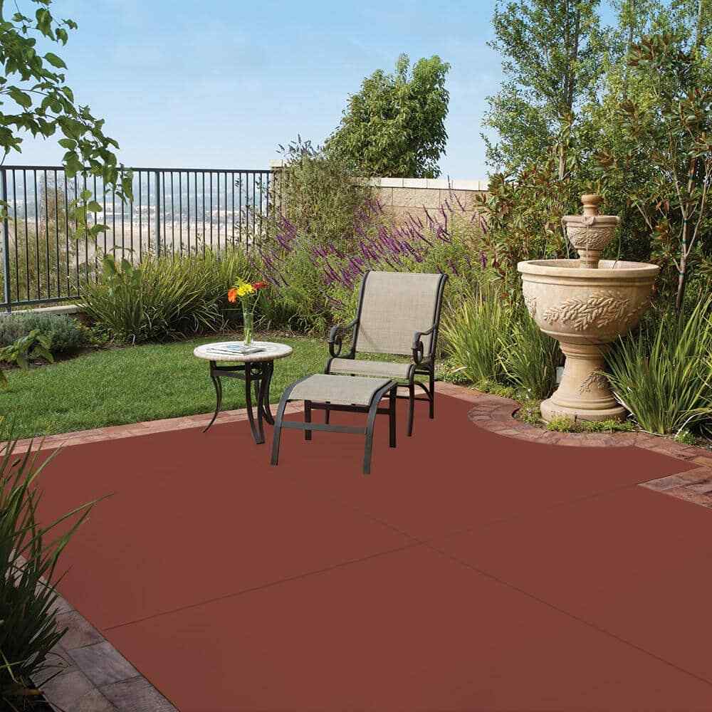 1gal.#PFC-10 Deep Terra Cotta Solid Color Flat Interior/Exterior Concrete Stain