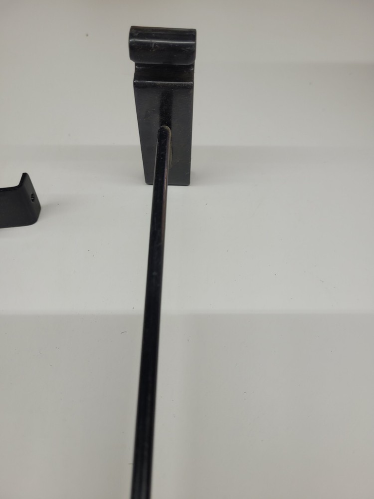 5 Gloss Black 12" Grid Wall Hook