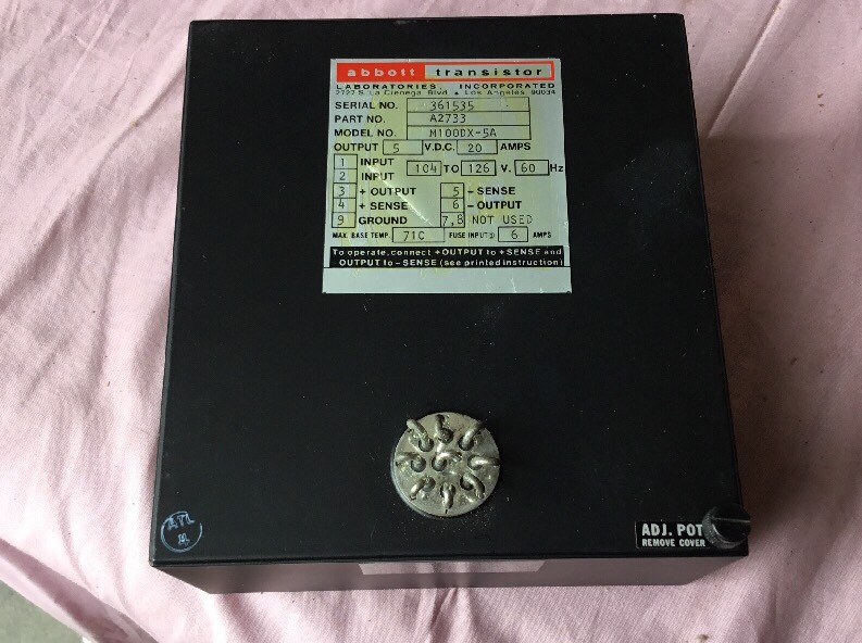 Abbott Transistor Power Supply M100DX-5A