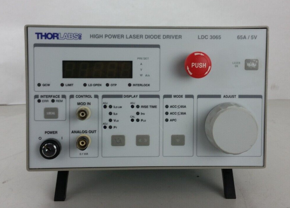 AS-IS THORLABS HIGH POWER LASER DIODE DRIVER LDC3065 NO RETURN