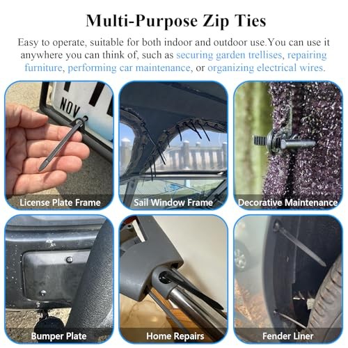 100PCS Upgraded Nylon Universal Cable Tie Buckle,Self-Locking 100pcs