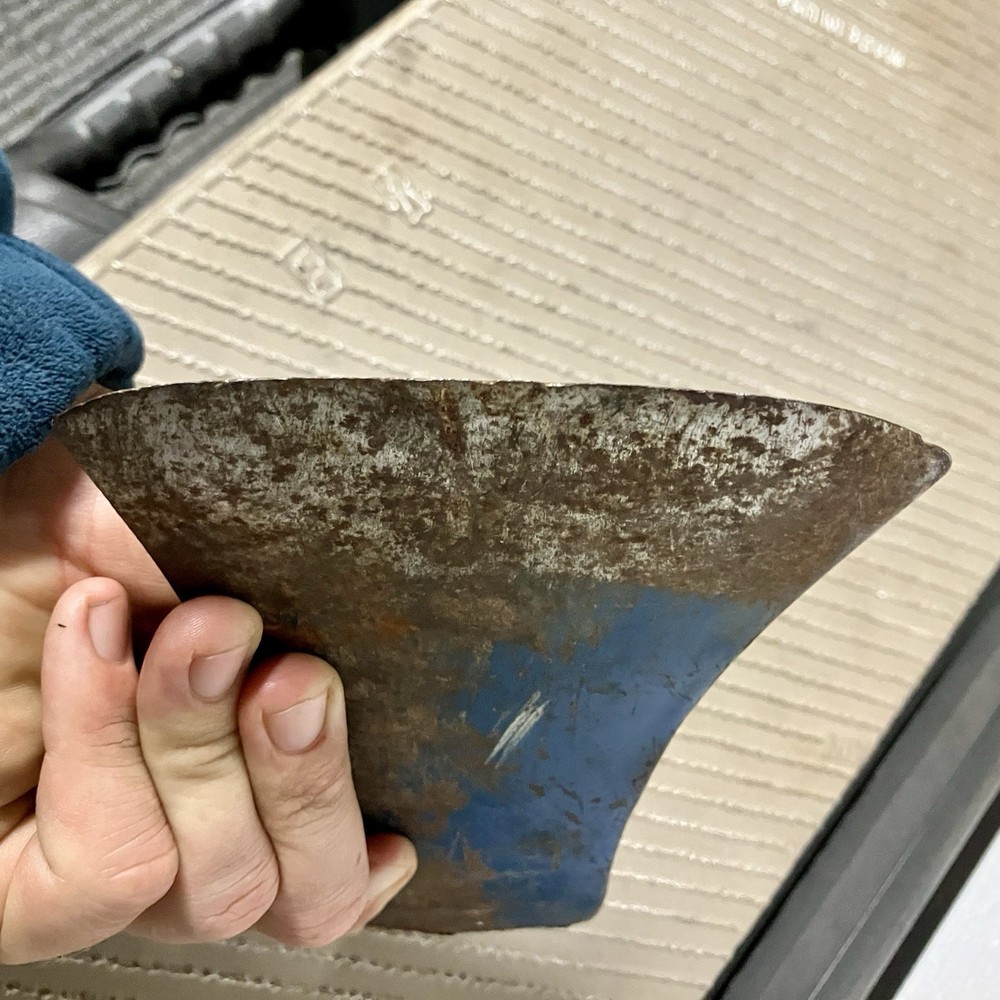 Possibly a Collins Axe Head Michigan Pattern Original Blue Paint