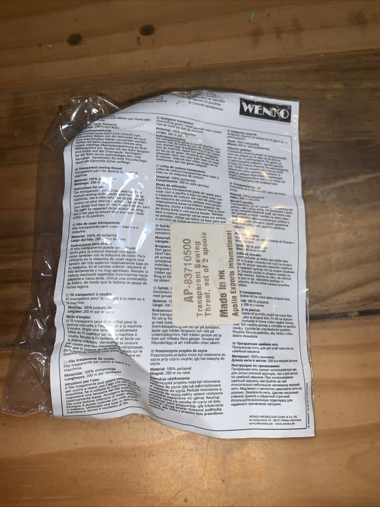 200m Per spool Wenko Sewing Thread includes 2 spools