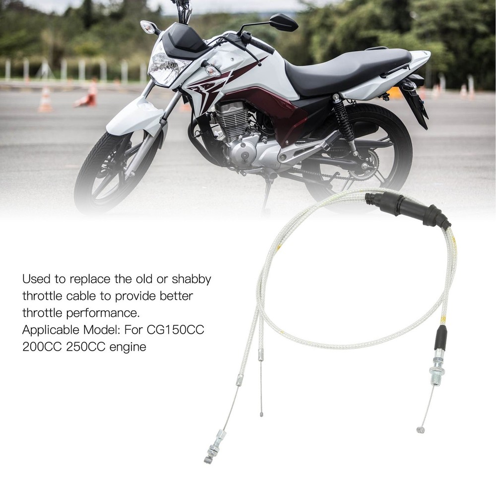 High Strength Dual Throttle Cable Better Performance For CG150 Engine Premium