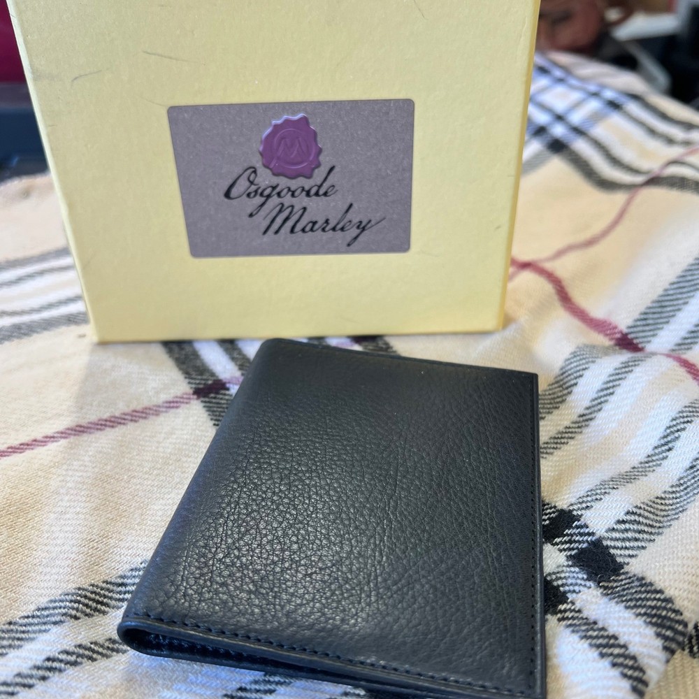 Osgood Marley 1532 Espresso ID Passcase Wallet RFID Blocking Leather