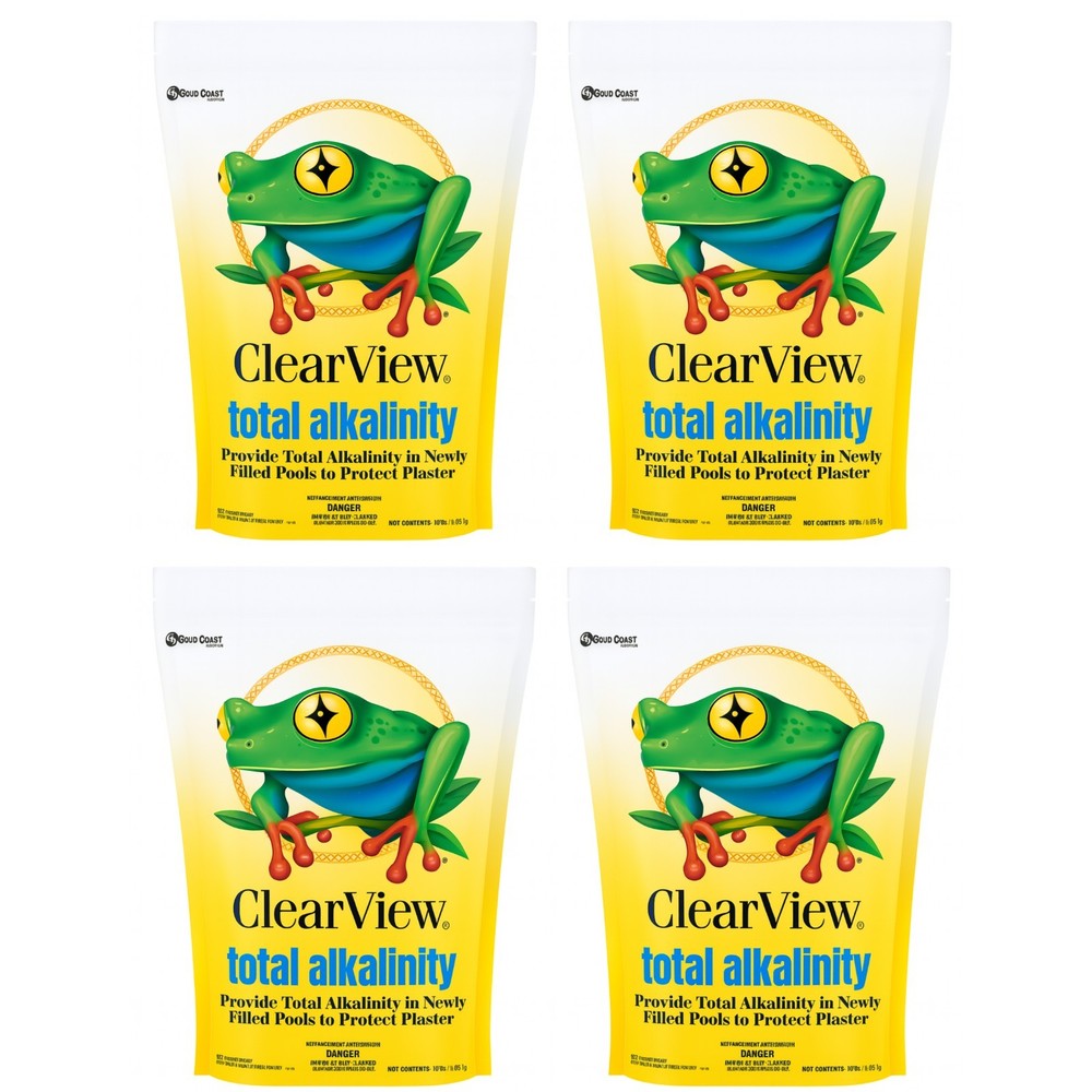OREQ ClearView Alkalinity Increaser for Swimming Pools 10Lbs (4 Pack)
