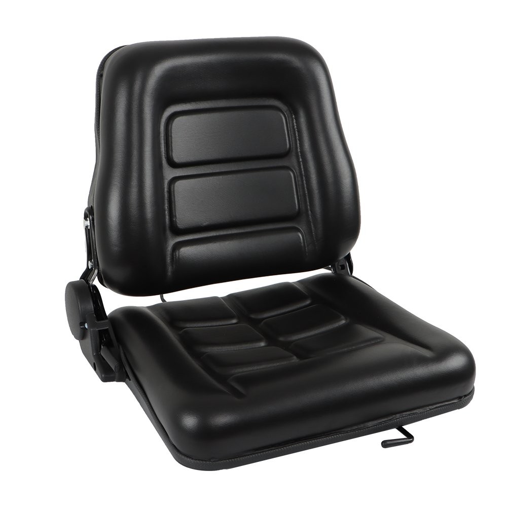 Universal Forklift Seat Fold Down Tractor Seat with Adjustable Angle Back Switch