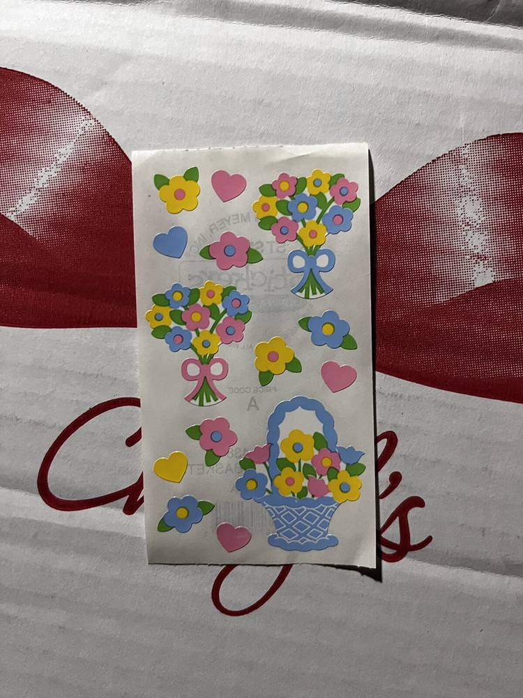 Frances Meyer FLOWERS & BASKETS & Hearts 10 Sheets NEW