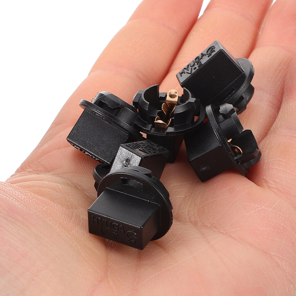 10Pcs Twists Lock Supply T10 168 Base Dash Light Bulb Socket Instrument Panel