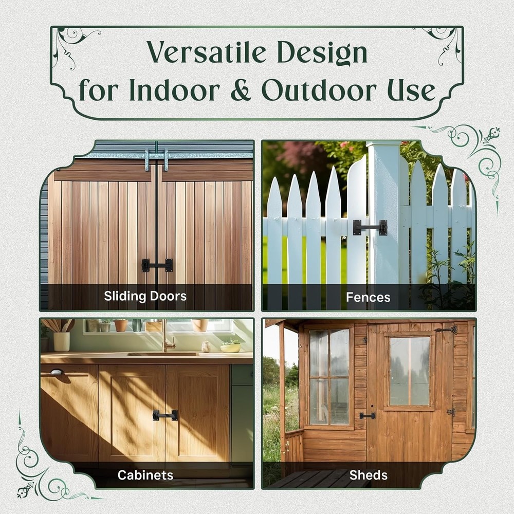 Antique Style 12" Iron Flip Latch - Versatile Security Solution for Gates