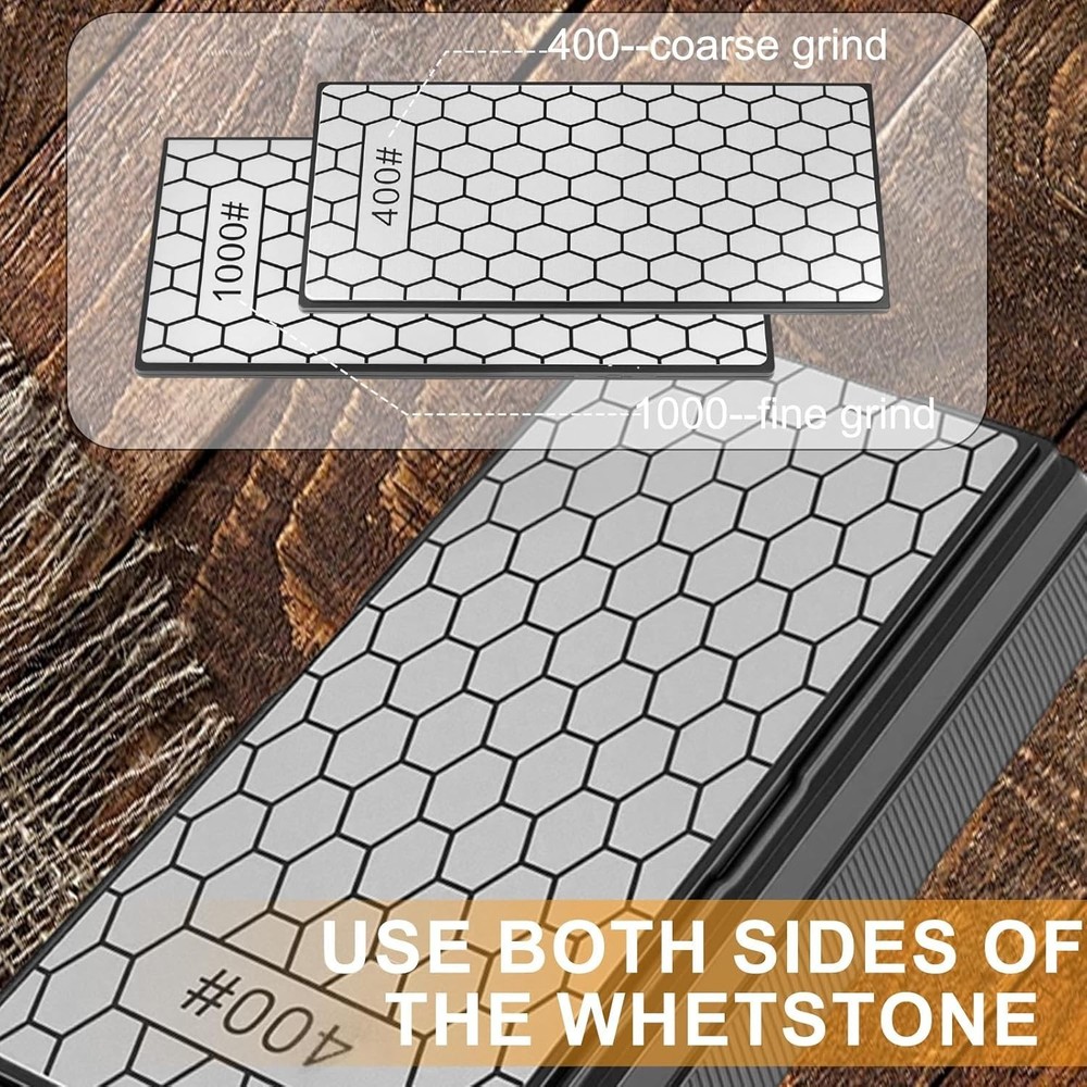 Precision Chisel Sharpening Kit with Honing Guide & Diamond Stone for Woodwork