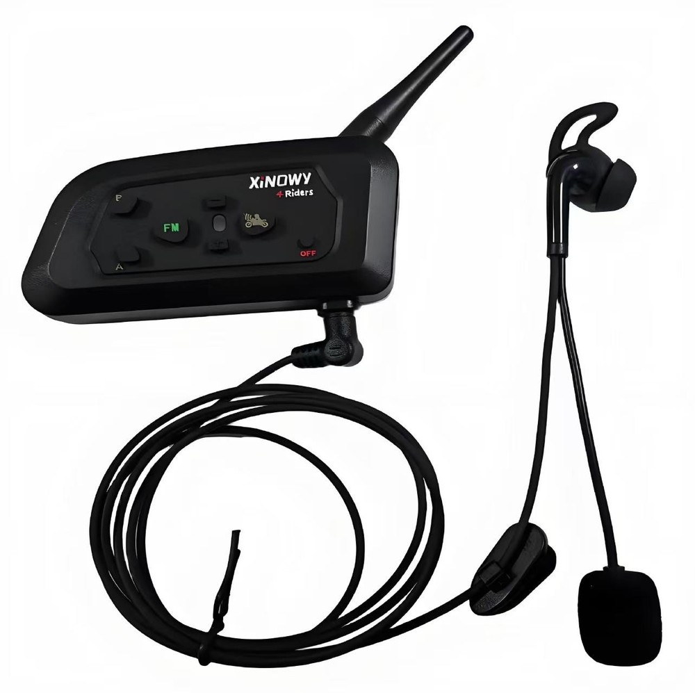 Football Soccer Coach Referee Bluetooth Intercom Headset Communication 4 Pack