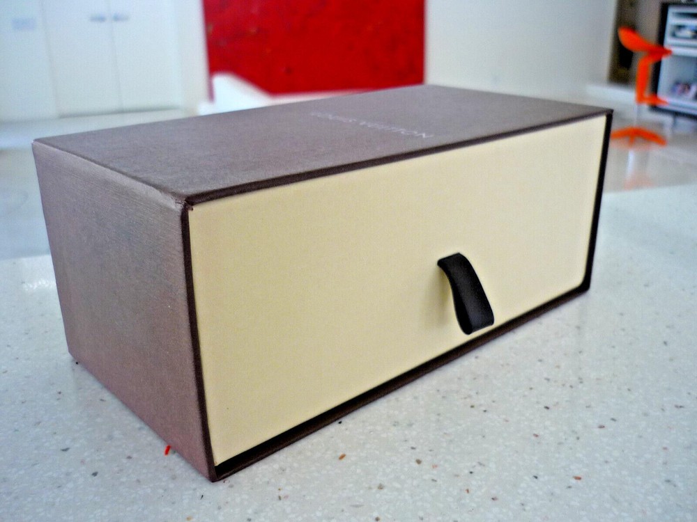 LOUIS VUITTON BOX DRAWER & LEATHER PULL AUTHENIC 7" X 3 1/2" X 3"