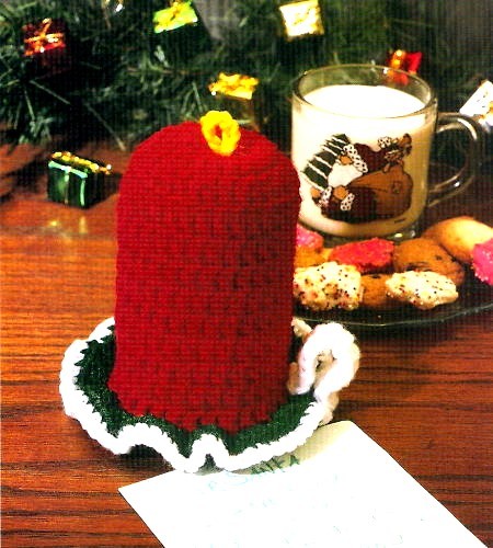 PRETTY Holiday Candle/ Decor/CROCHET PATTERN INSTRUCTIONS ONLY