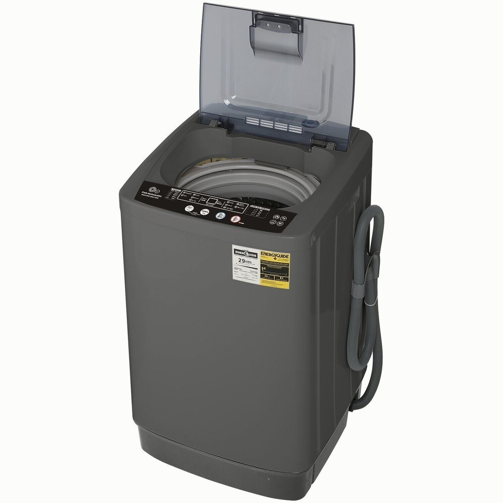 Portable Washing Machine 15.6Lbs Capacity Full-Automatic Washer w/ 10 Programs