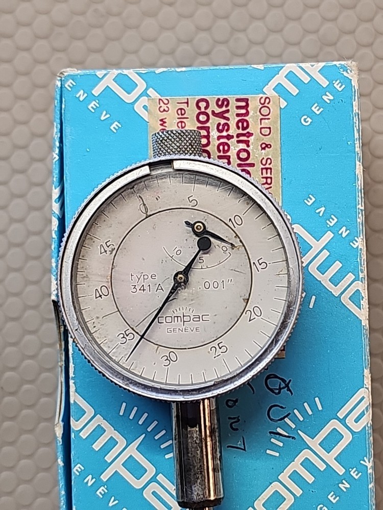 COMPAC TYPE 341A DIAL INDICATOR .0001" Swiss Made