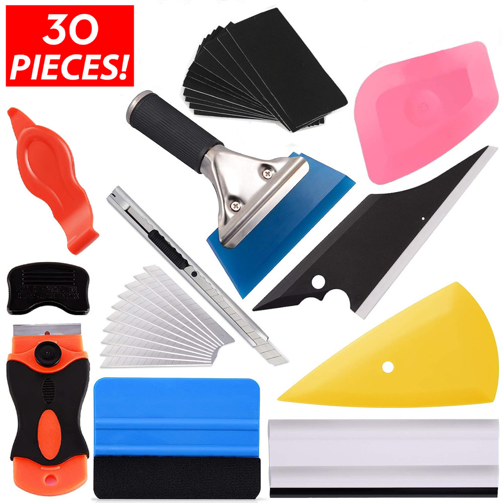 30 PCS Window Tint Kit, Window Tint Tools,Vinyl Wrap Tool Kit Application Tools