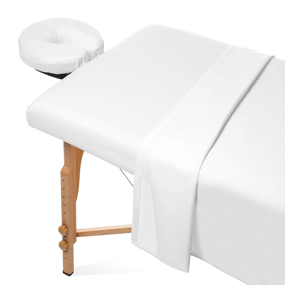 Comfortable 3-Piece Microfiber Massage Table Cover Set - Fits Standard Tables
