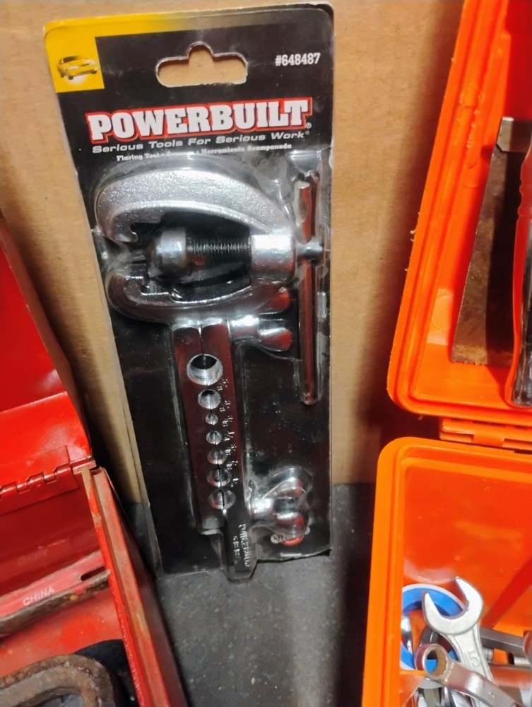 Classic Tool Boxes With Various Mechanic Tools and Accessories