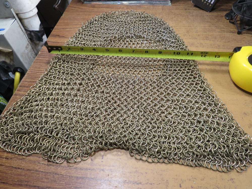 chainmail hood Brass ? bronze