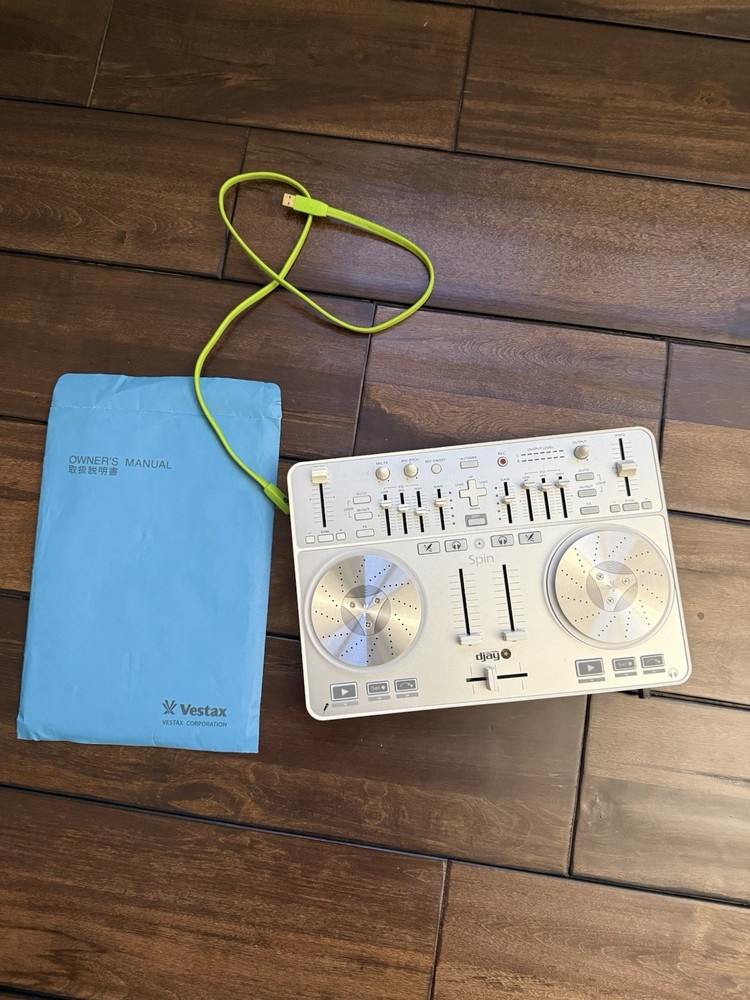 Vestax SPIN DJ Controller USB MIDI Audio Interface Algoriddim djay For Mac