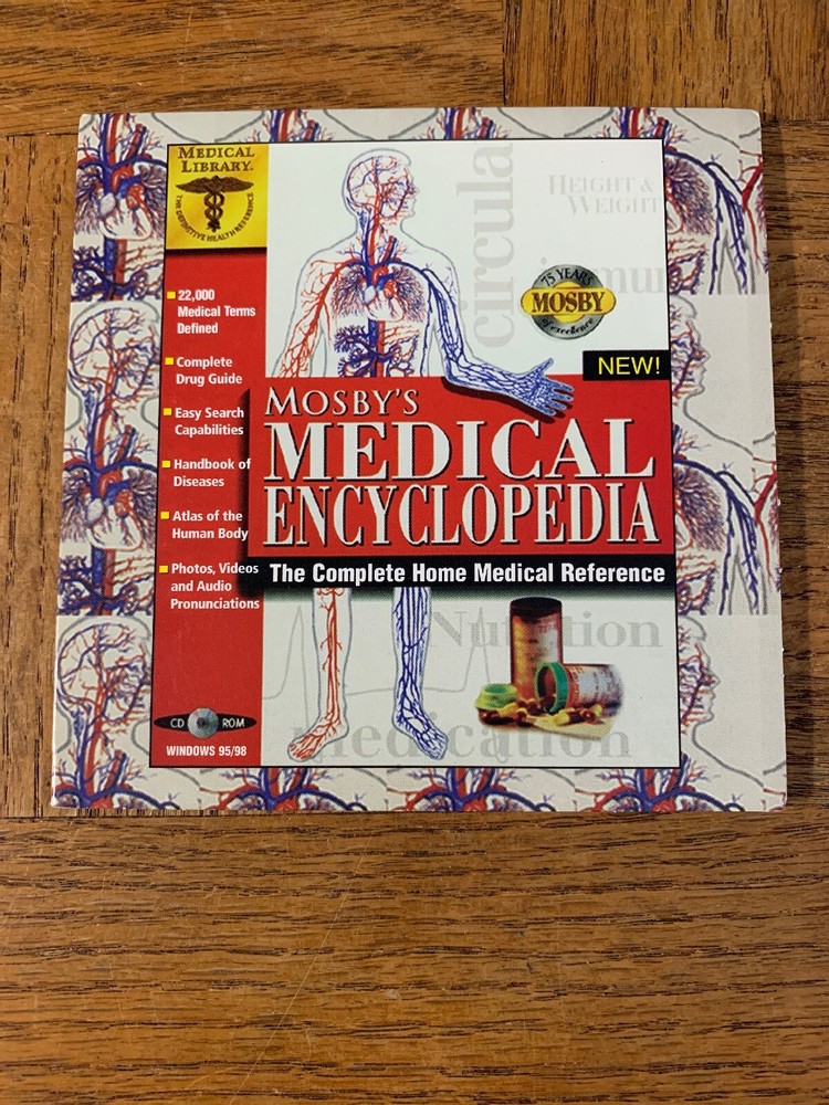 Mosbys Encyclopedia Computer Software PC CD ROM-RARE-SHIPS N 24 HOURS