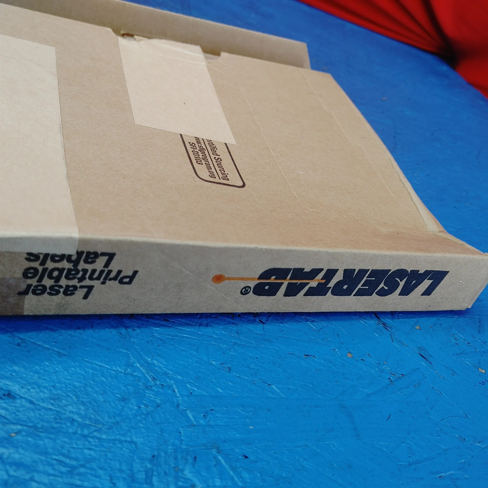 B-707 Rough Surface Polyester, Matte Finish White Lasertab Laser Printable Label