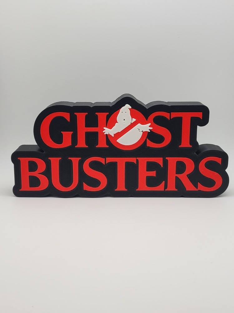 Ghostbusters 3D Printed Desktop Logo Sign