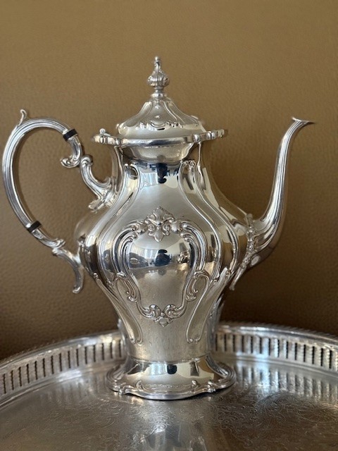 Gorham Silver Plate 4pc Tea Coffee Set YC1300 Chantilly Style