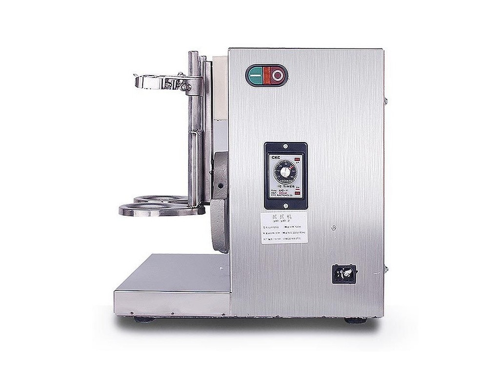 Double-head milk tea mixer with pearl milk tea timing function