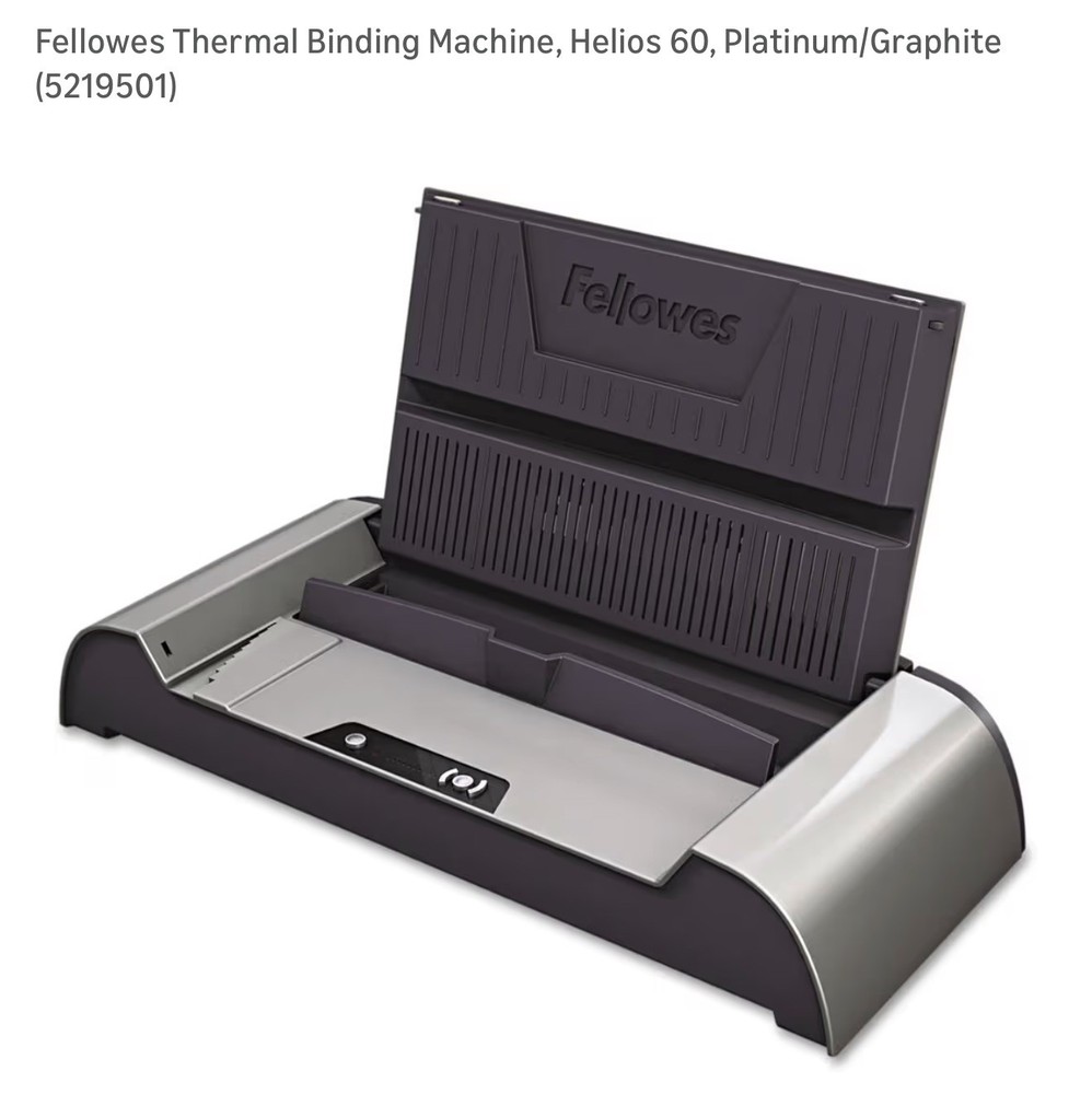 Fellowes Helios 60 Thermal Binding Machine with Power Cord