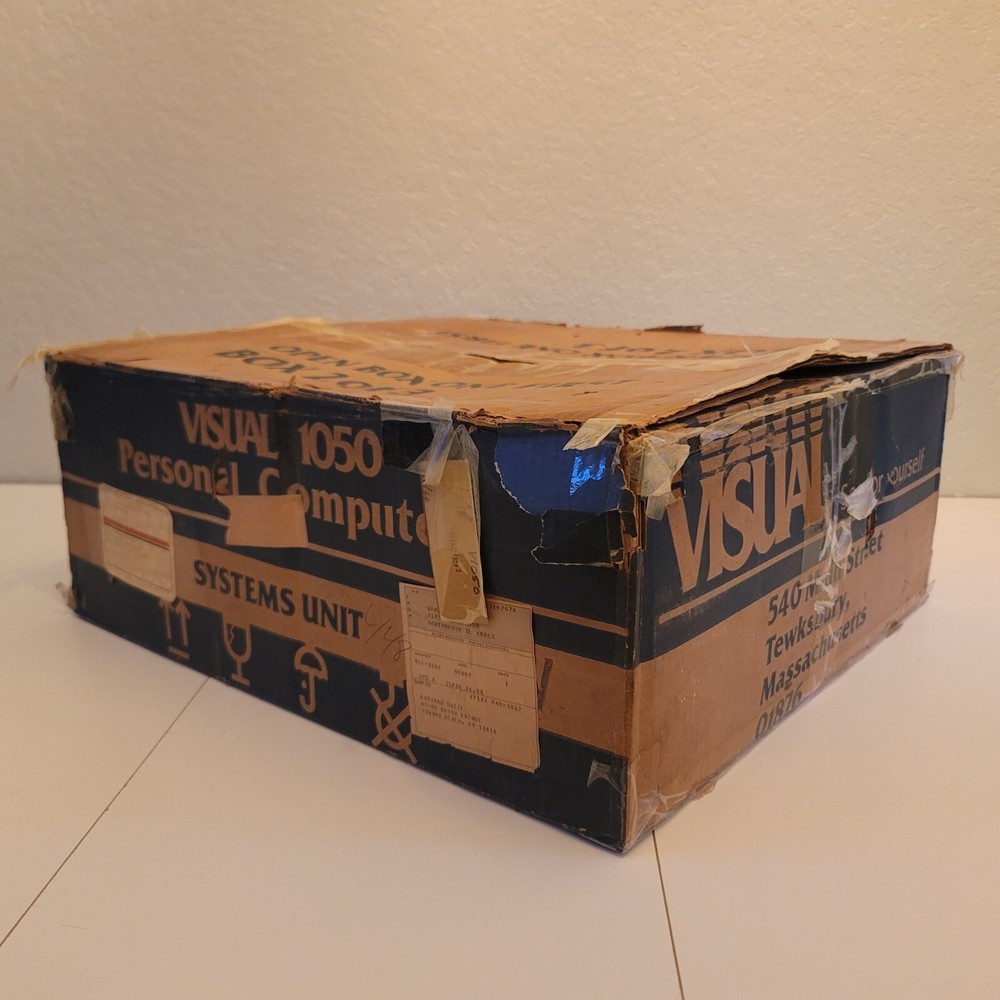 Vintage Visual 1050 Personal Computer with Boxes, Manuals, Disks L@@k!!! RARE!!!