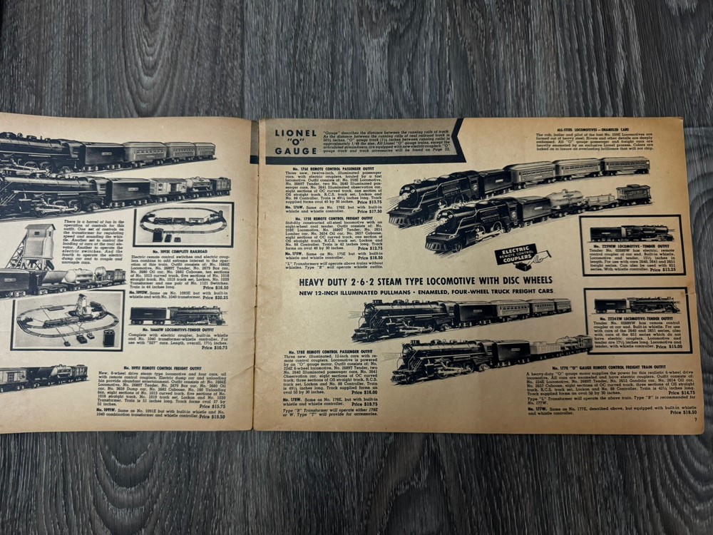 Lionel Consumer Train Catalog 1938 ?