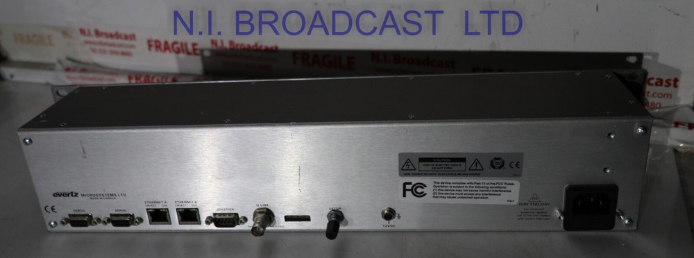 1x Evertz cp2032e ethernet IP router matrix panel