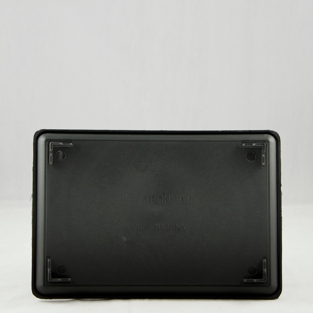 1 Rectangular Black Plastic Humidity/Drip Tray for Bonsai Tree 9"x 6"x 1"