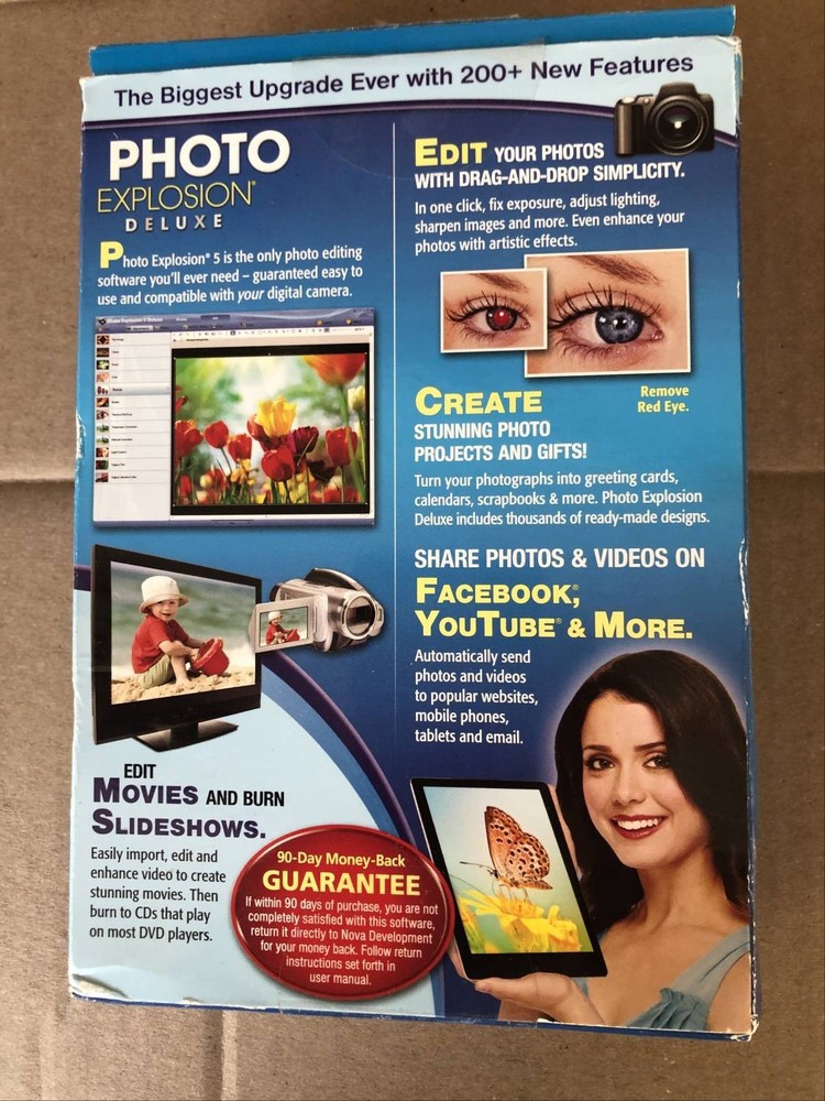 Photo Explosive Deluxe, Version 5. Edit, Create, and Share.