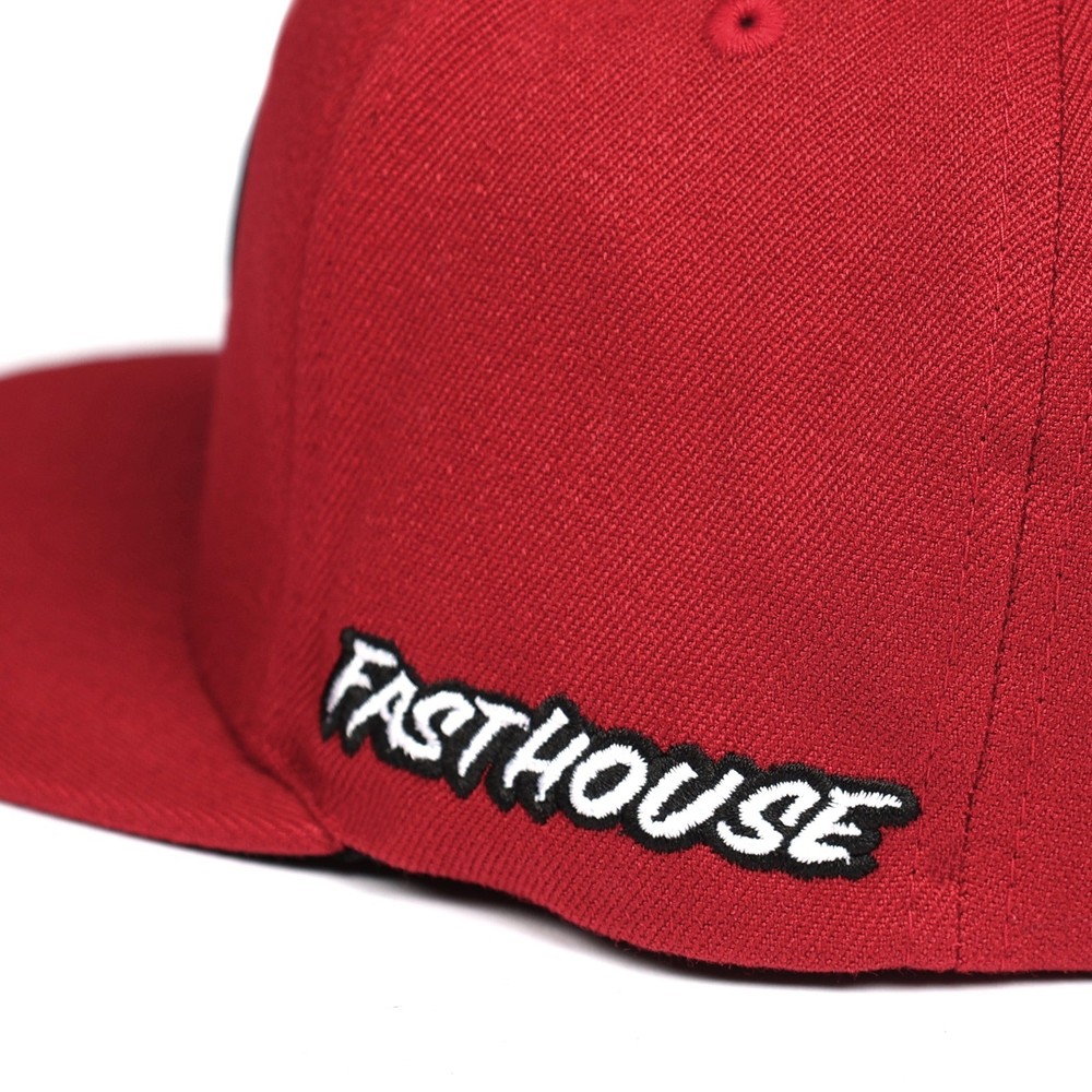 Fasthouse Origin Snapback Hat Red
