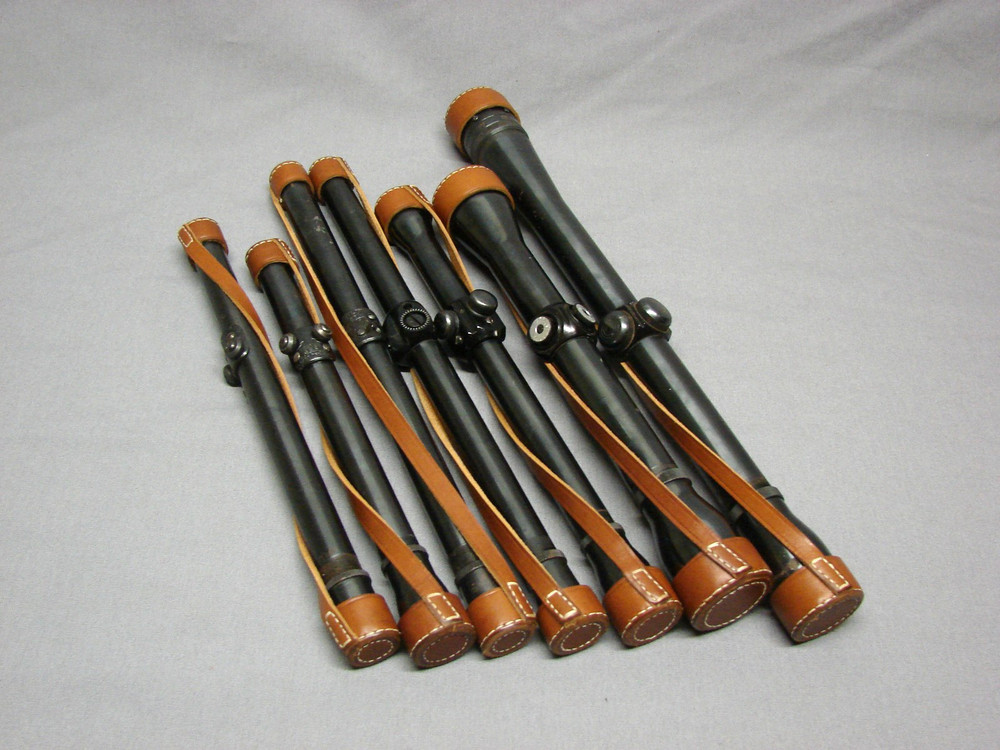 CUSTOM MADE RIFLE SCOPE LEATHER COVERS