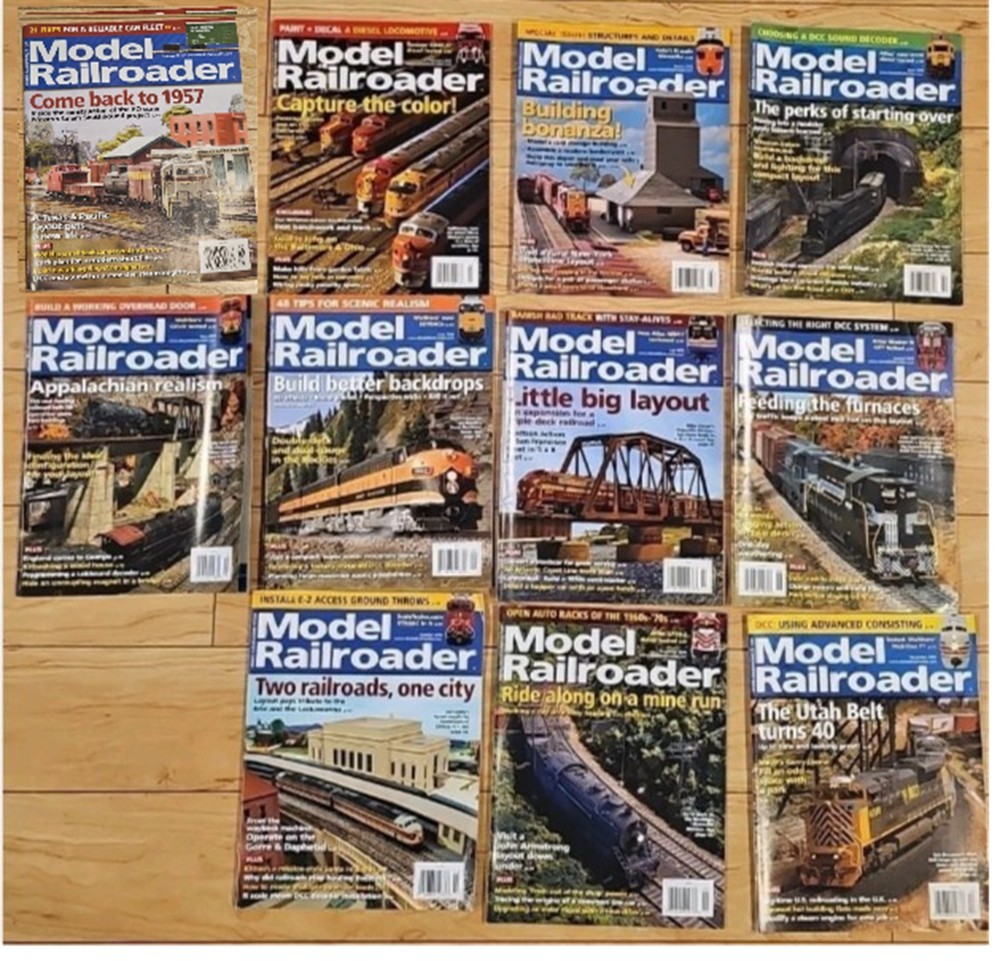 Model Railroader Magazine 2018 Lot - 12 Issues Complete
