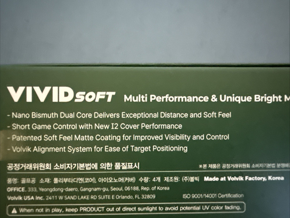 Volvik Vivid Soft Marvel Golf Balls Set Pack Green HULK