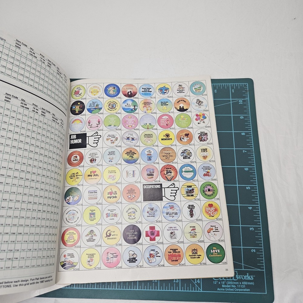 1987 & 1988 Badge A Minit Button Making Equipment Catalog