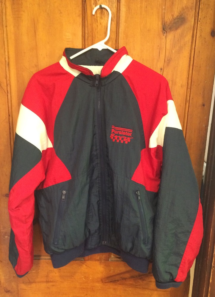 VINTAGE SWINGSTER PUROLATOR RACING JACKET SIZE MEDIUM