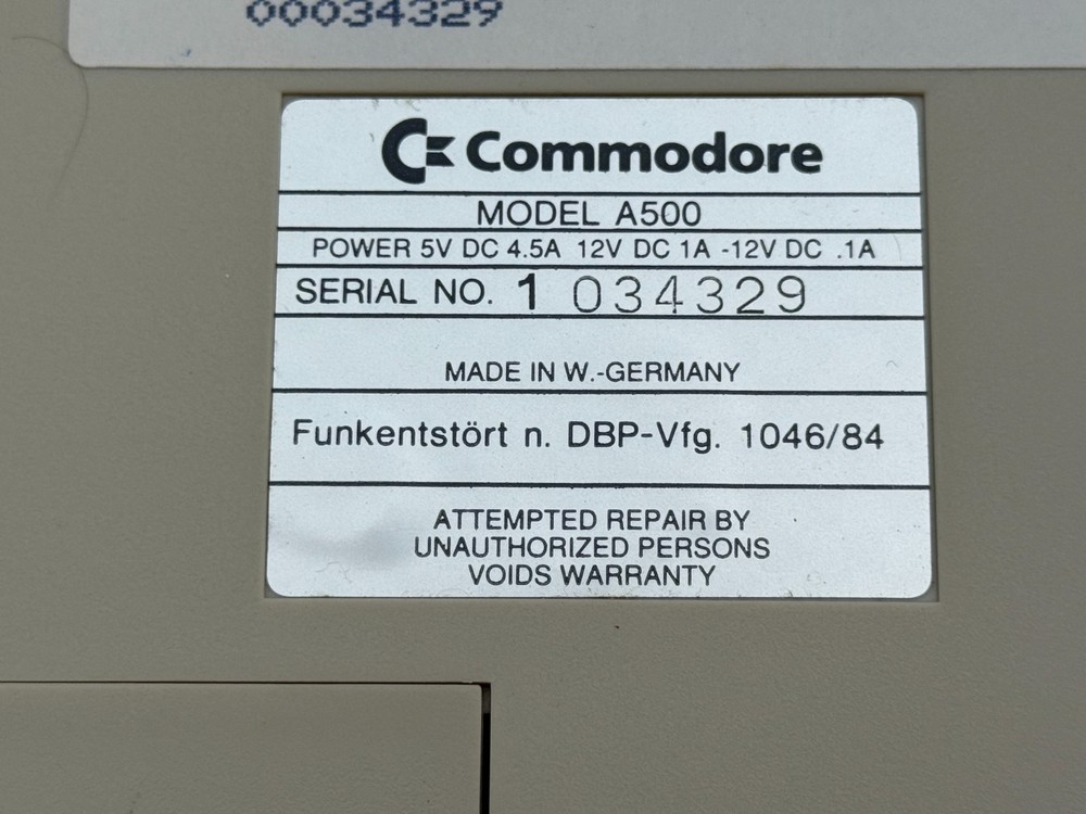 COMMODORE AMIGA 500 COMPUTER BOXED